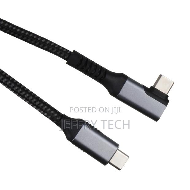 Usb4 Cable With Right Angle Coaxial Line, 40gbps Data 2m - thumbnail 2