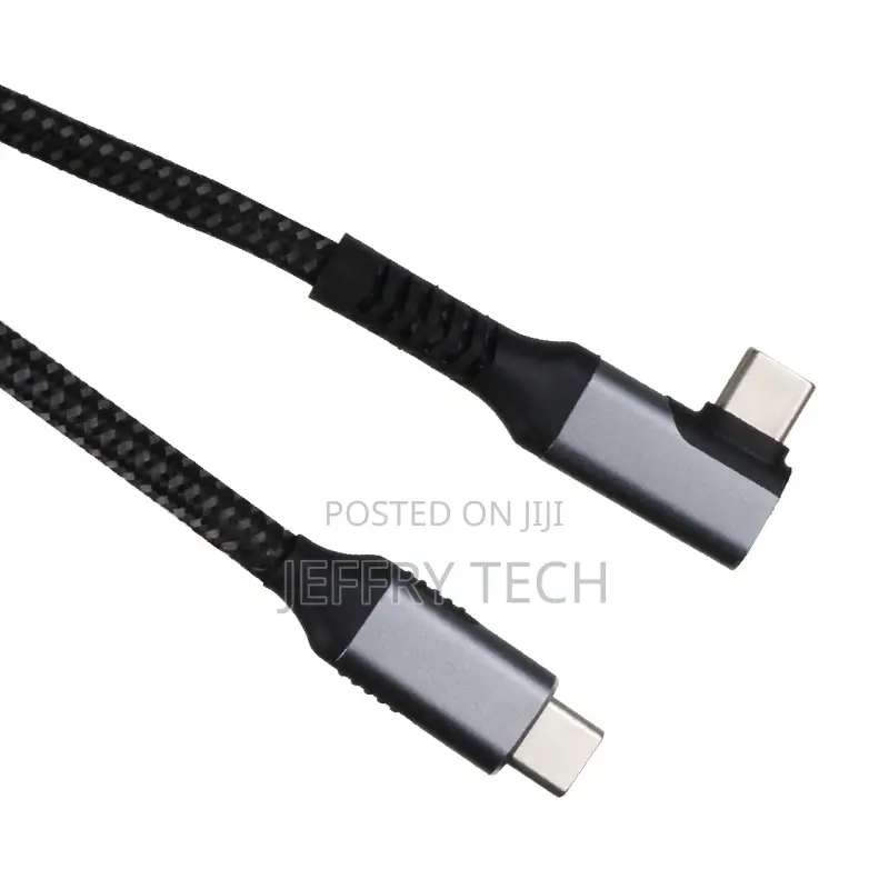 Usb4 Cable With Right Angle Coaxial Line, 40gbps Data 2m