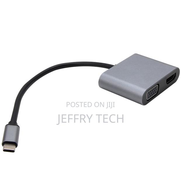 Usb C to Vga+Hdmi+Usb2.0+Pd 4 in 1 Docking Cu4512