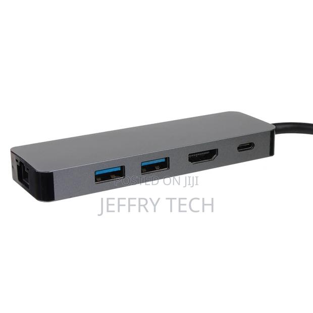 5 in 1 Usb Docking Stationusb Type C to Hdmi+Usb3.0*2+Rj45+P - thumbnail 2