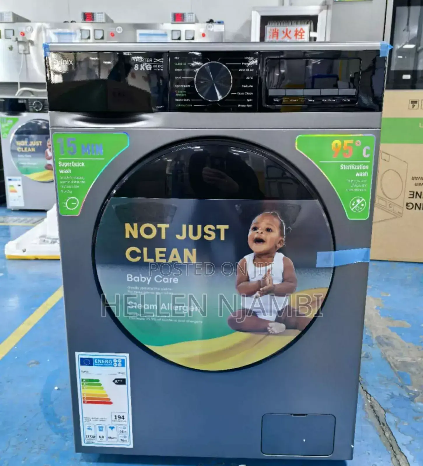 Syinix New Model 8kgs Front Load Washing Machine.