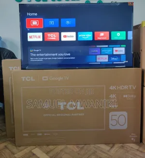 Tcl 50′′ Google Tv Uhd Hdr10+ Bluetooth V6b Latest Model