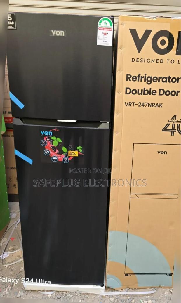 Von - 247 Litres Frost-Free Double Door Refrigerator, 2 Star - main view
