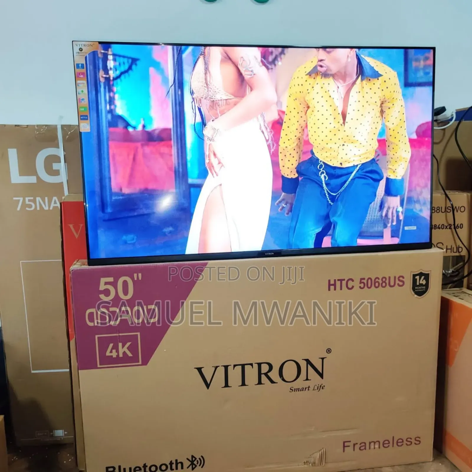 Vitron 50′′ Uhd Smart Android Tv With Bluetooth New Model