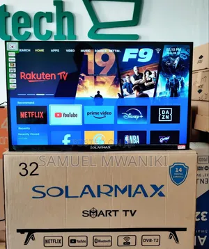 Solarmax 32" Smart Android Frameless Tv Youtube Bluetooth