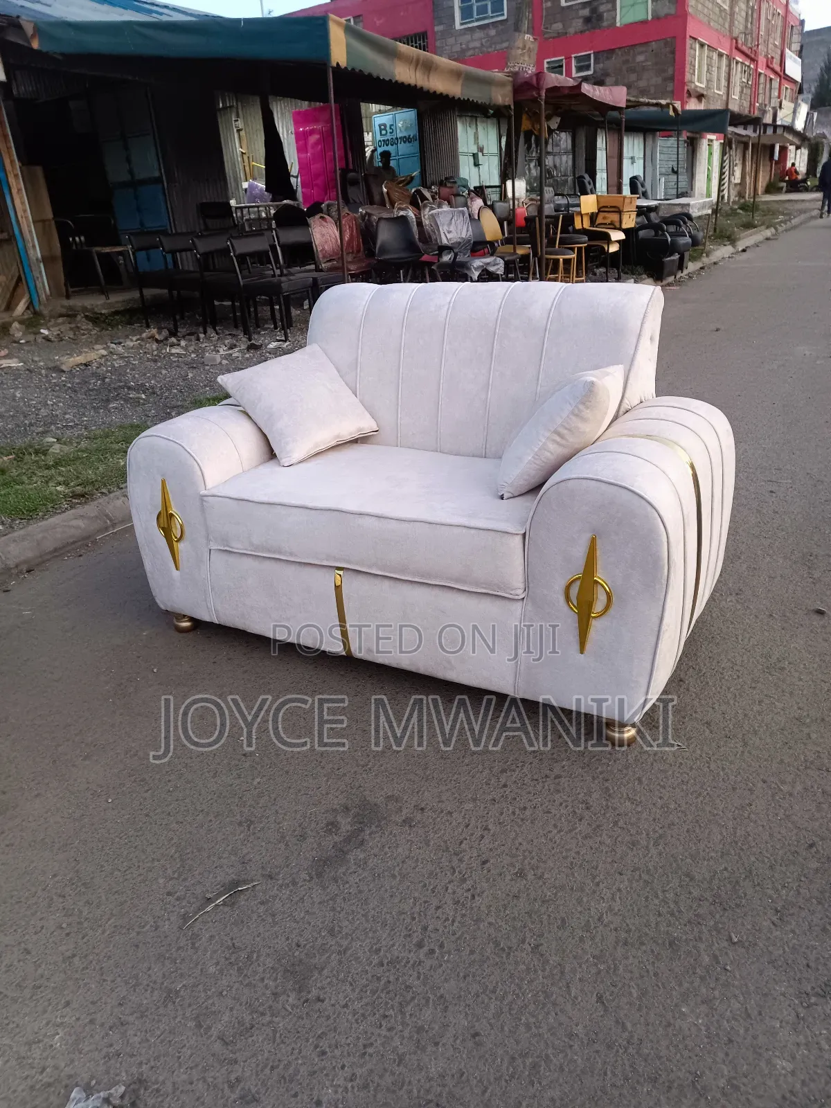 Sofa, 2 Seater Cream 