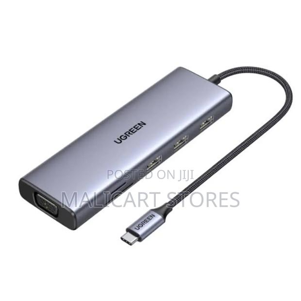 Ugreen Cm498 9 in 1 Usb C -3×Usb 3.0/Hdmi/Vga/Rj45 Gigabit