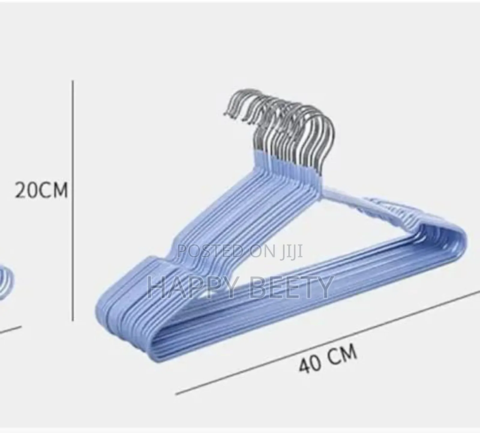 *10pcs Strong Clothes Hanger Stainless Steel With Rubber