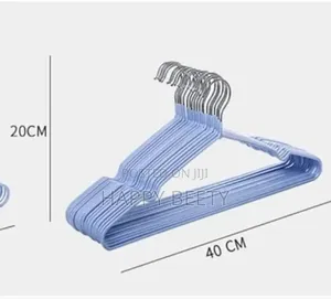 *10pcs Strong Clothes Hanger Stainless Steel With Rubber