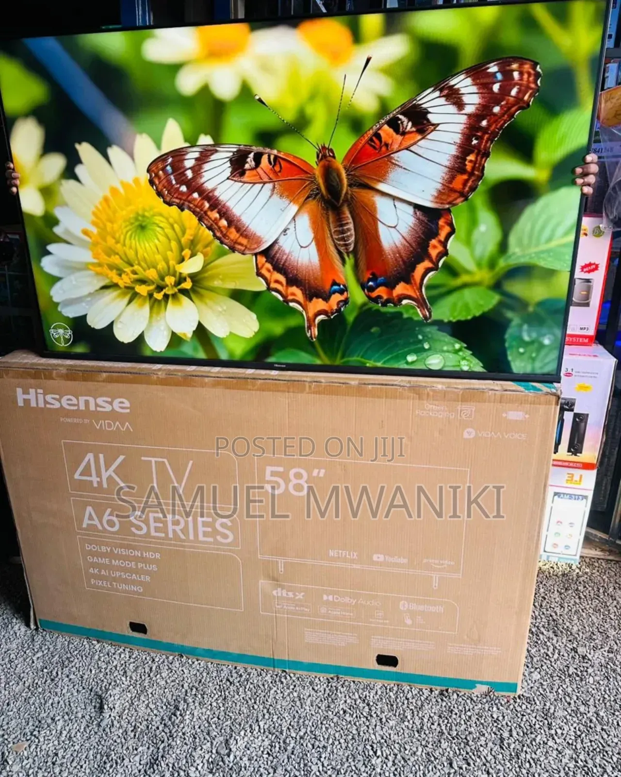 Hisense 58′′ Uhd Smart Frameless Tv A6k New Model