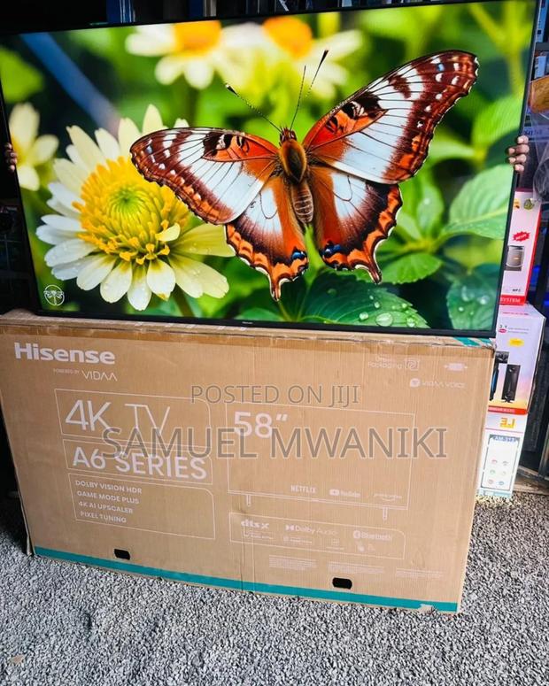 Hisense 58′′ Uhd Smart Frameless Tv A6k New Model - thumbnail 3
