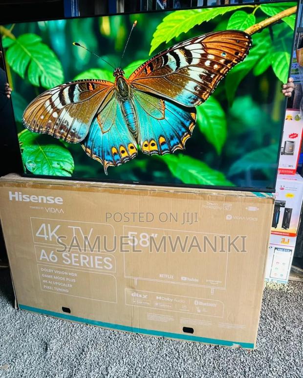 Hisense 58′′ Uhd Smart Frameless Tv A6k New Model - thumbnail 5
