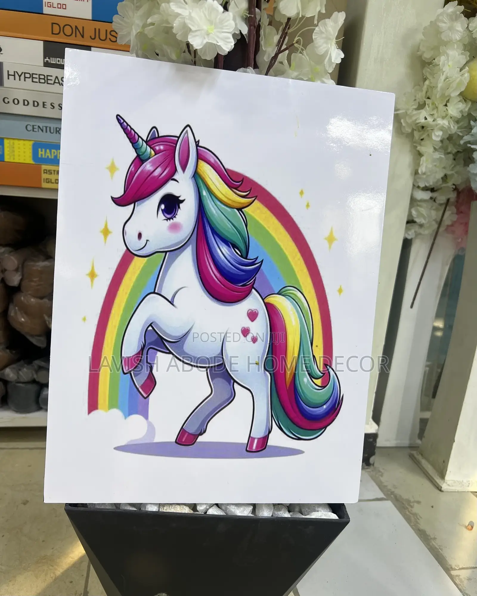 A3 Size Unicorn Wall Art Wall Hanging Decor for Girls