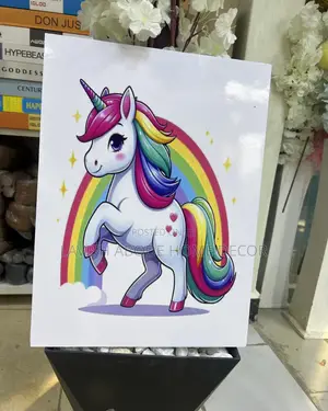 A3 Size Unicorn Wall Art Wall Hanging Decor for Girls