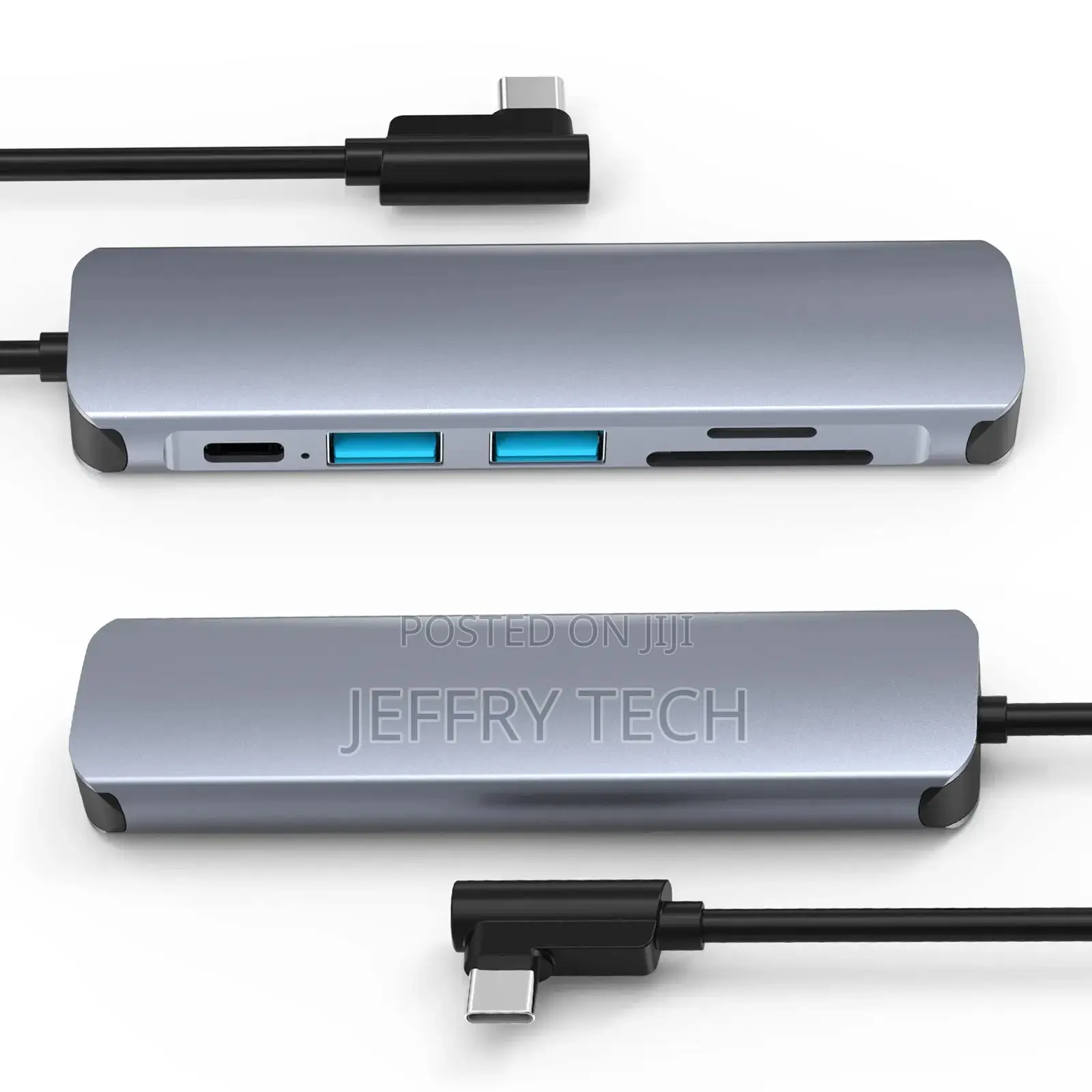 Airsky 6 in 1 Right Angle Usb-C Docking Station With 60w Pd