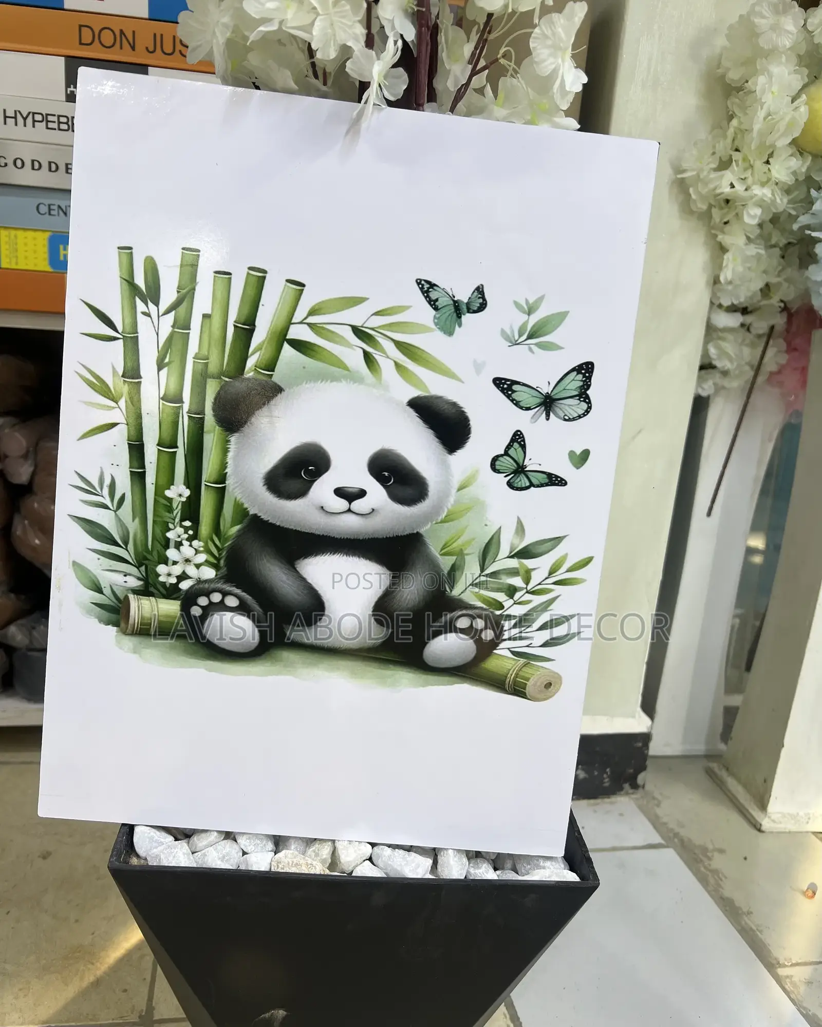 A3 Size Panda Bear Wall Art Wall Hanging Decor