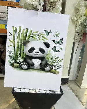A3 Size Panda Bear Wall Art Wall Hanging Decor