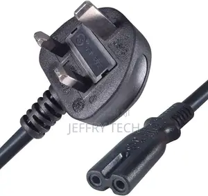 Uk Power Cord Cable 2 Pin With Fuse - 1.5 Meters