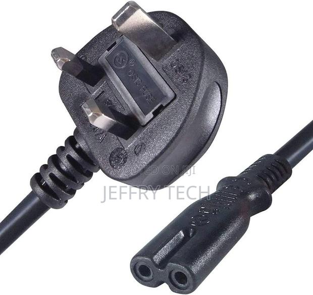 Uk Power Cord Cable 2 Pin With Fuse - 1.5 Meters