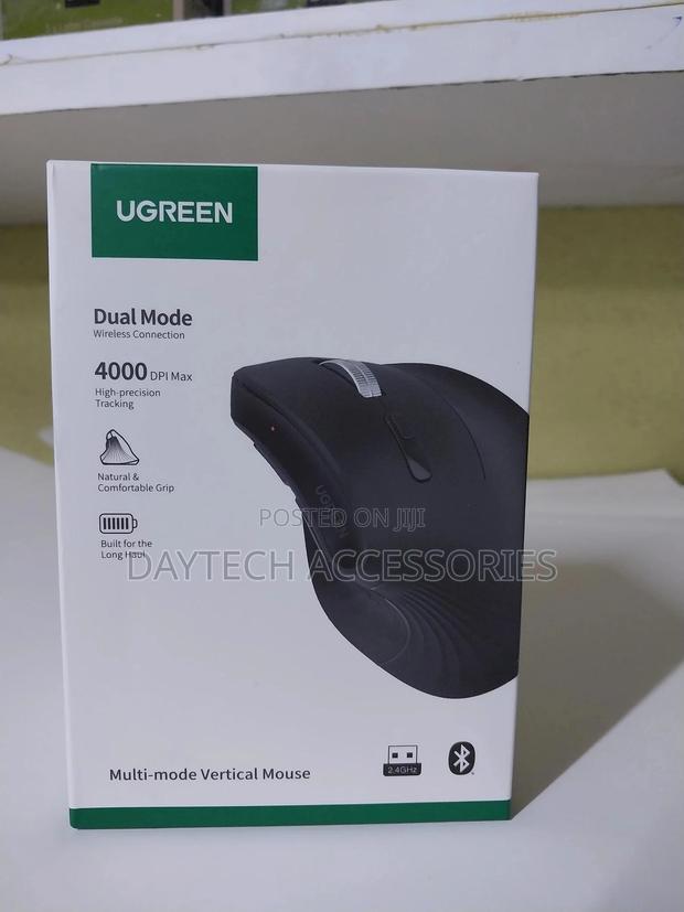 Ugreen Multi-Mode Vertical Wireless Mouse -Mu008 - thumbnail 2