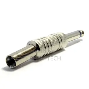 6.35mm Metal Mono Jack Plug Strain Relief Guitar/Speaker S