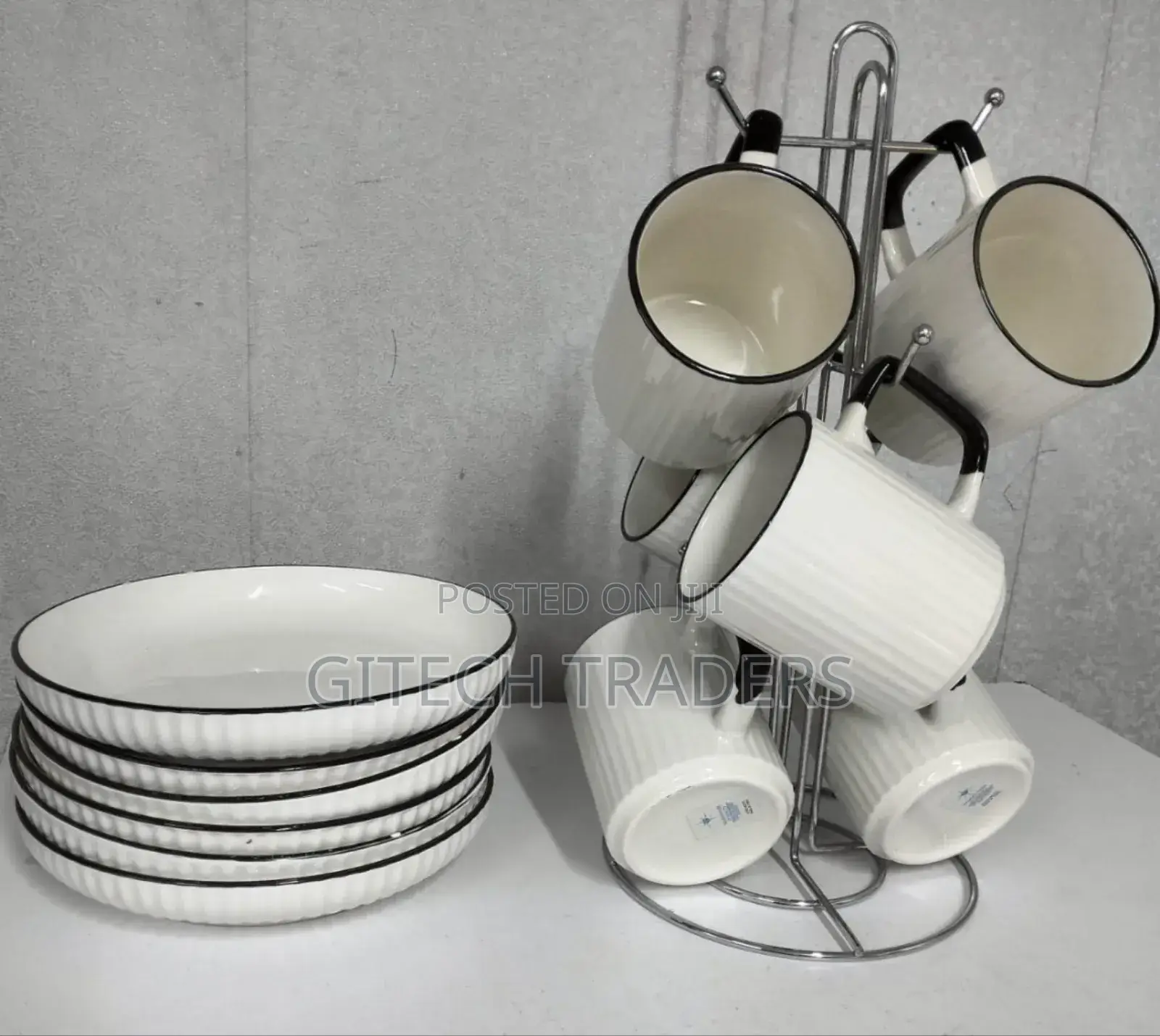 12pcs Japanese Set Contain:6cups,6plates*