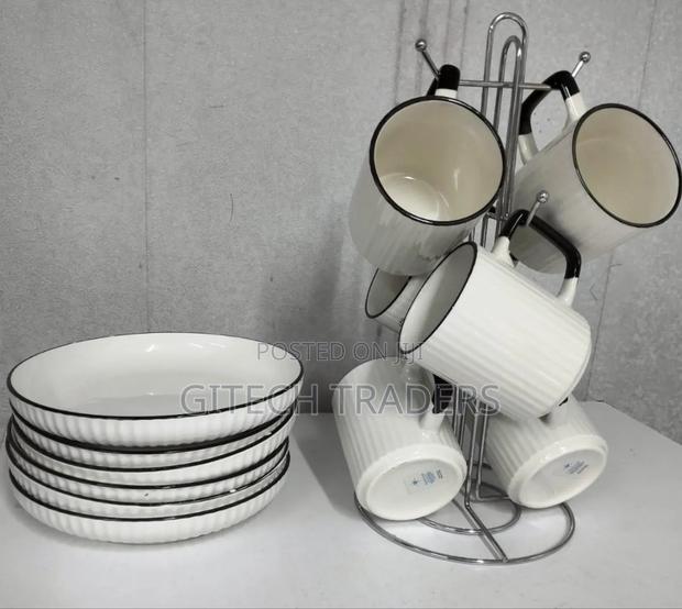 12pcs Japanese Set Contain:6cups,6plates*