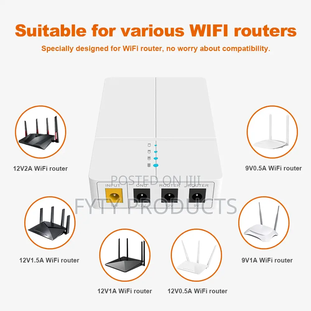 Dc Ups 12v2a/9v1a for Onu/Router 7800mah Lithium Battery