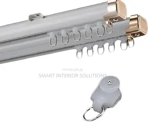 Heavy-Duty Straight Curtain Rail