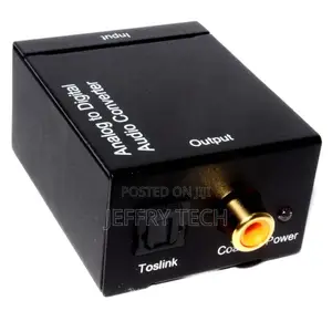 Analogue Phono Audio to Digital Toslink Optical /