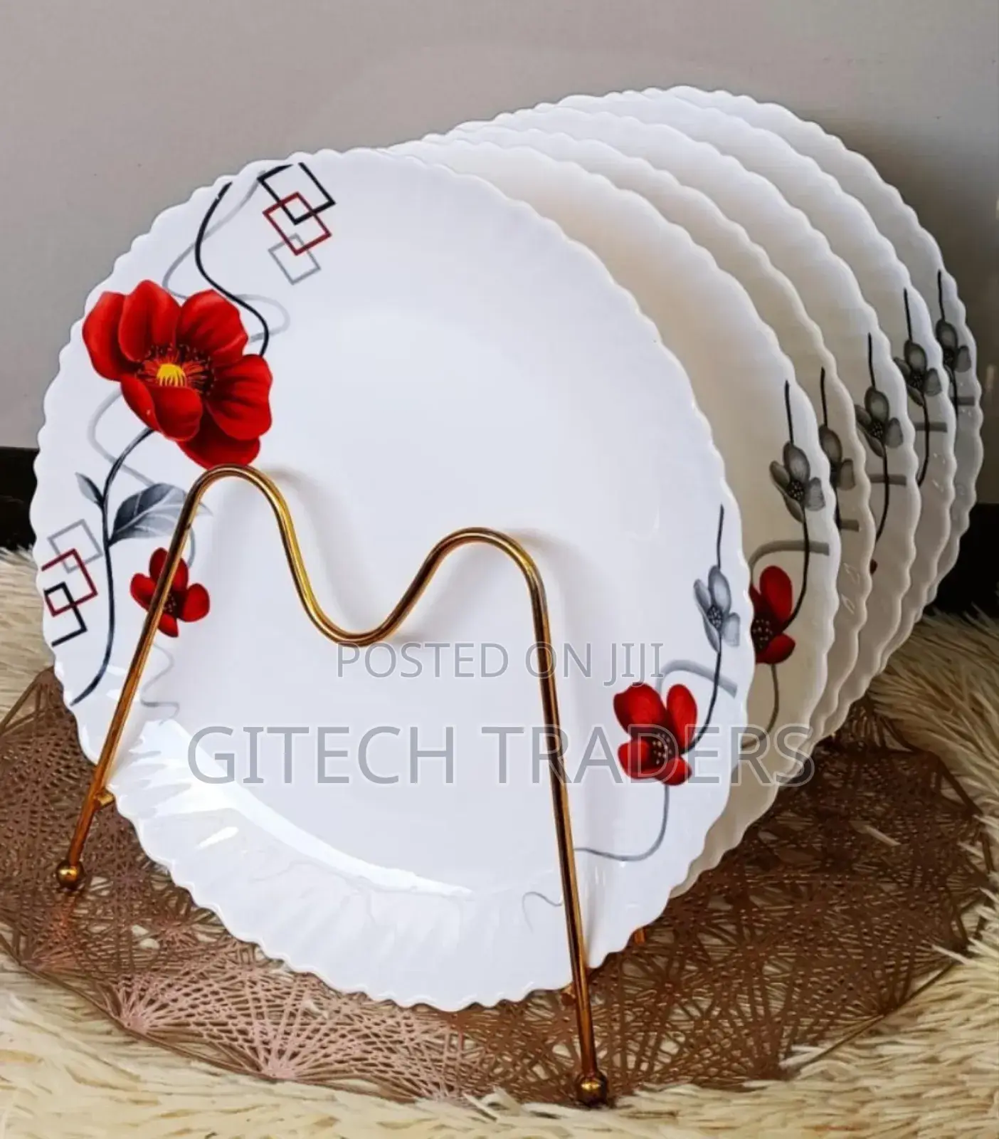 6pcs 10.5" Ceramic Plate