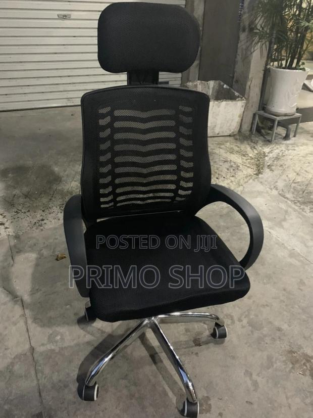 Office Chairs: High Back Office Mesh Chair With Headrest - main view