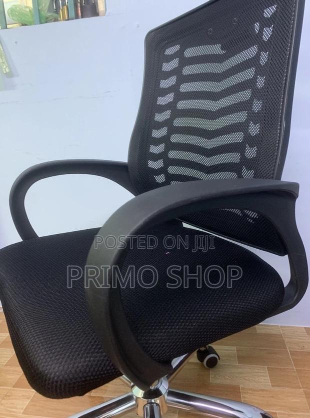 Office Chairs: High Back Office Mesh Chair With Headrest - thumbnail 4