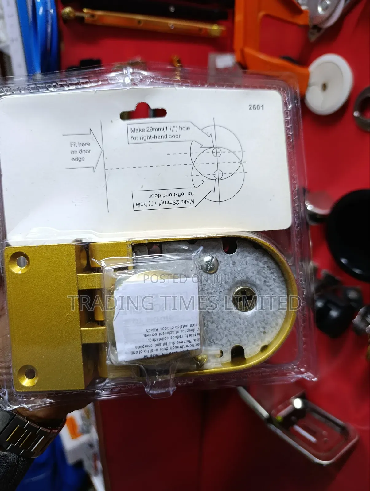 Jimmy Proof Rim Lock ( Jimmy) Lockable With Key Both Sides