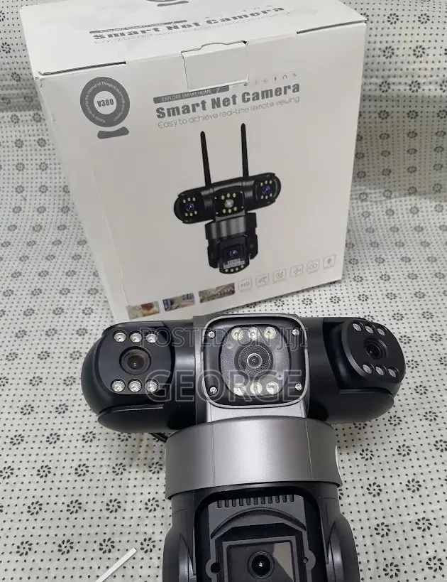 Userble[]Ac Powered V380 PTZ Smart Camera 3 Lens