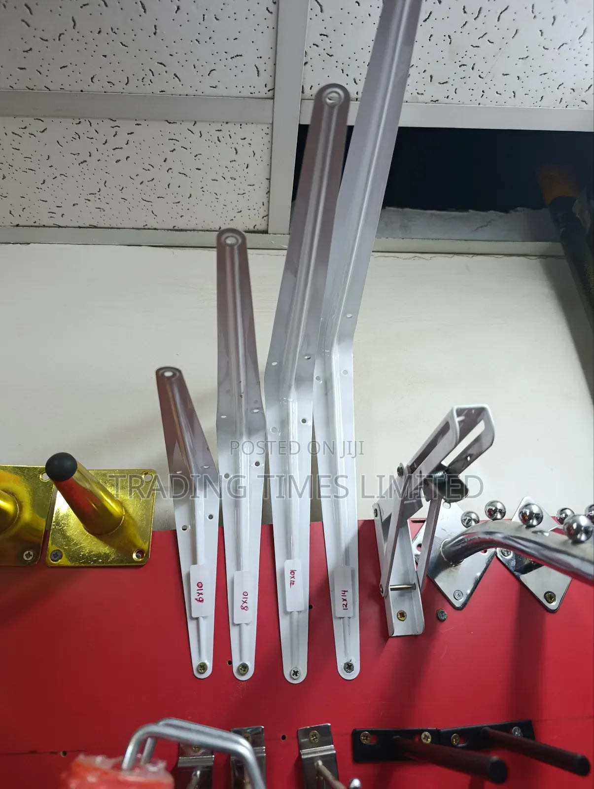 10 by 12 Shelf Brackets Pair (White)