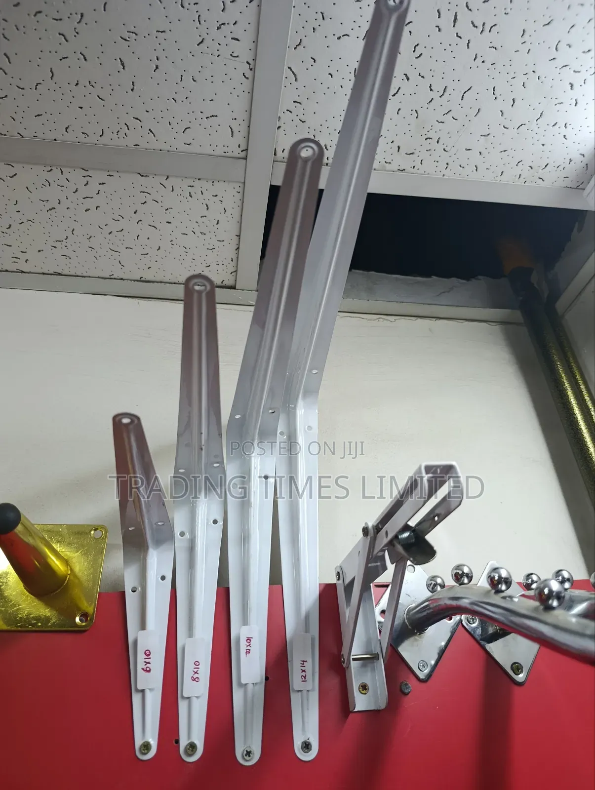 10 by 12 Shelf Brackets Pair (White)