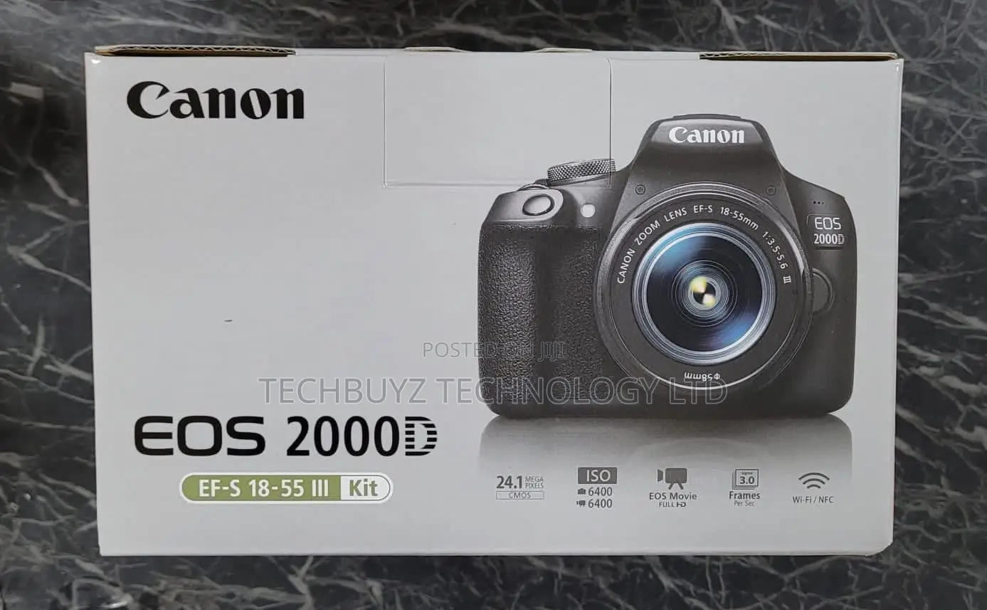 Canon Eos 2000d DSLR Camera With 18-55mm Lens