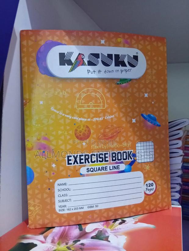 A5 Exercise Book 120pages (Square/Single Line)- Kasuku