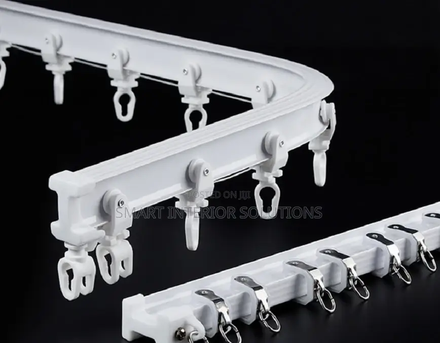 Flexible White PVC Curtain Rail