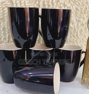 6pcs Black and White Mug