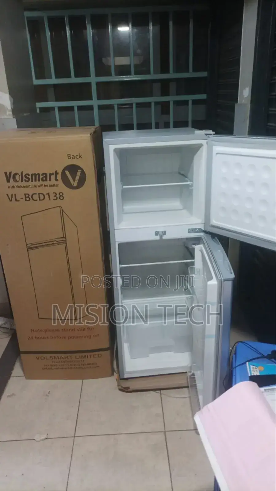 Volsmart 138l Double Door Fridge Vl-Bcd138*