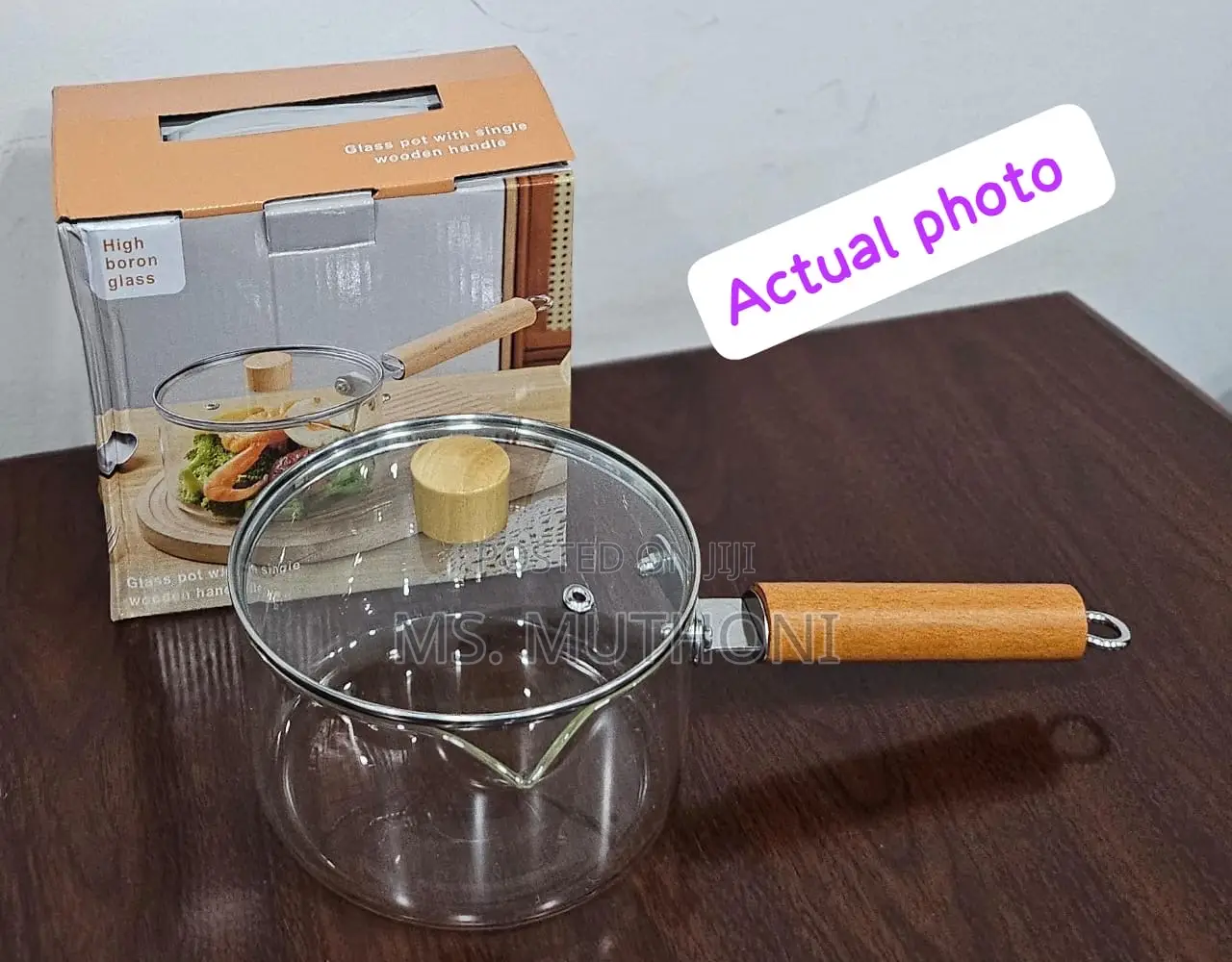 1.8 L Borosilicate Glass Cooking Pot