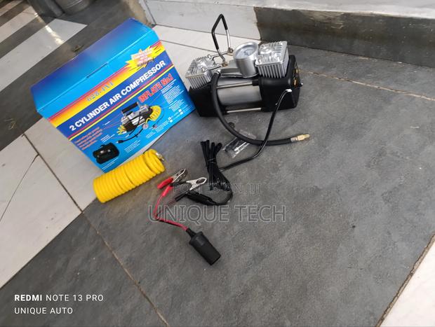 Portable Double Cylinder Air Compressor for Cars Suvs