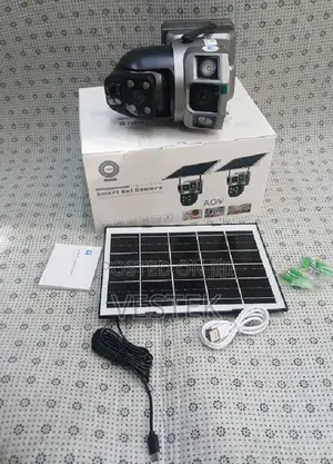Dual Wifi Solar Camera With Double Lens V380 Pro CCTV