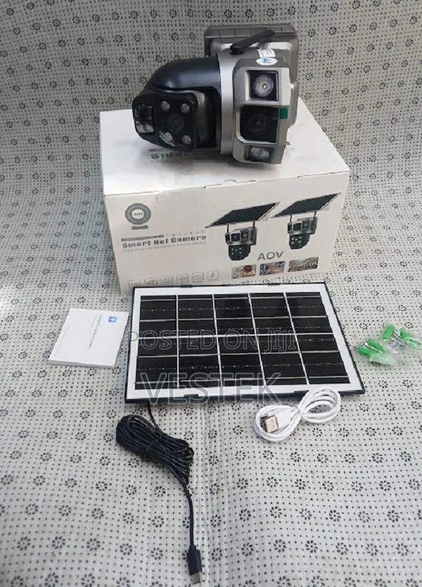 Dual Wifi Solar Camera With Double Lens V380 Pro CCTV