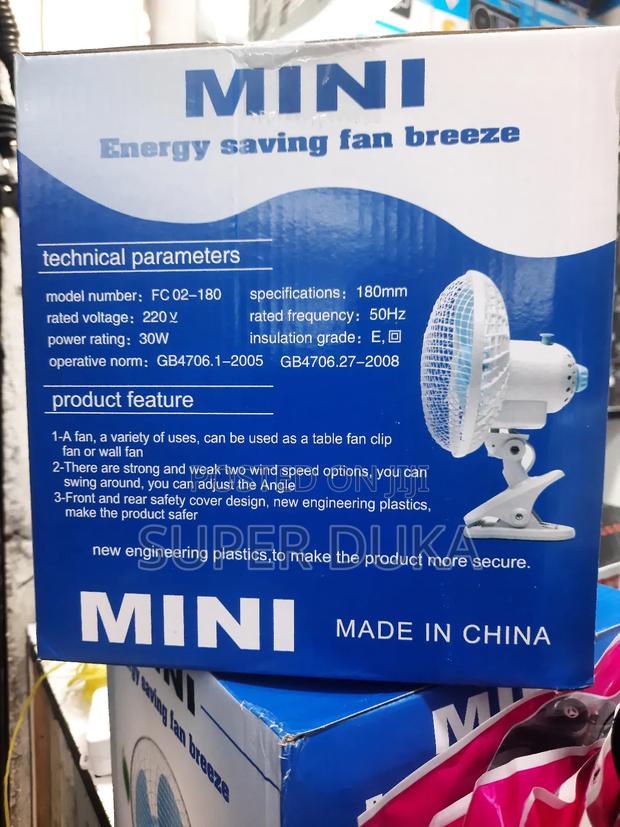 180mm Mini Clip Fan.30w Energy Saver Safe Breeze