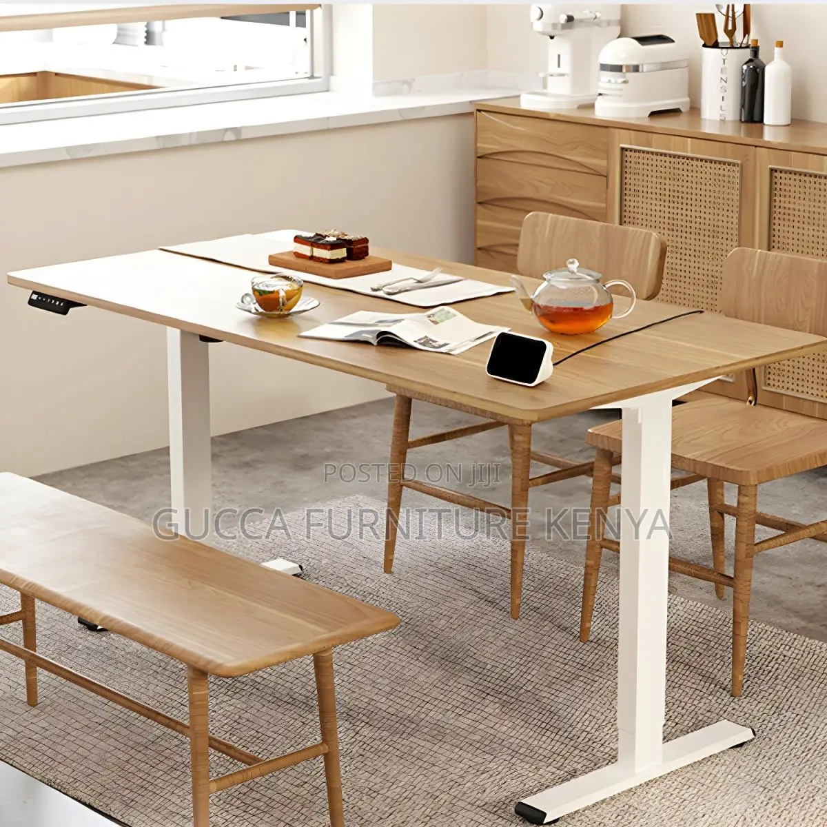 Office Tables: Adjustable Wooden Office Desk (1.6 Meters)