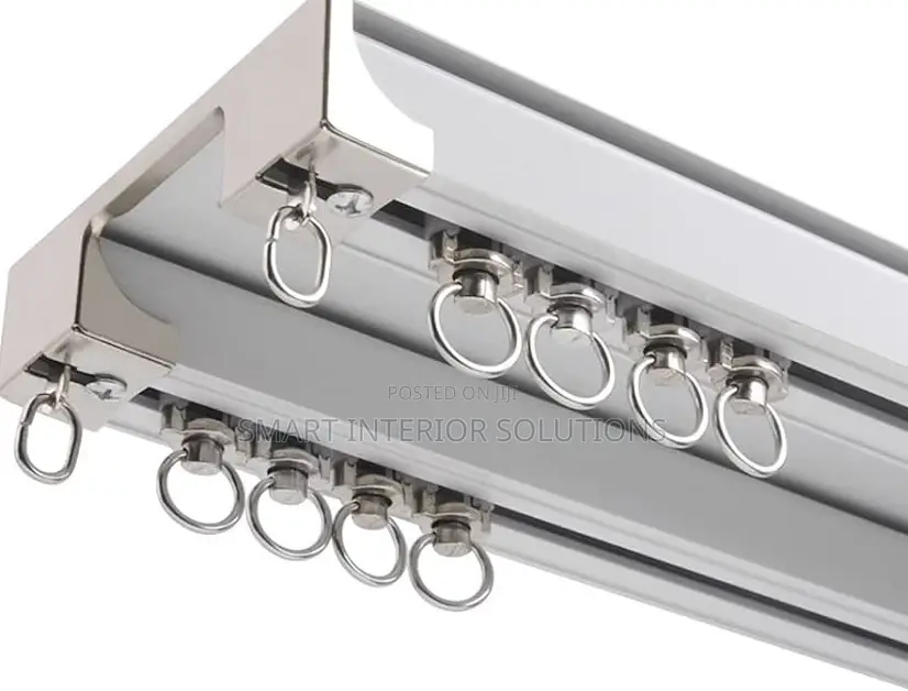 Minimalist Double Curtain Rails