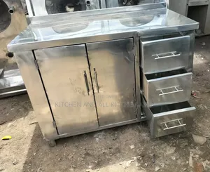 New Stainless Steel Kitchen Cabinet +Worktop